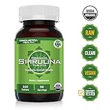 Organic Spirulina: 360 Tablets - 4 Organic Certifications - Raw & Clean Certified - Vegan Farming Process, Non-Irraditated, Max Nutrient Density