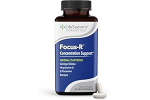 LifeSeasons - Focus-R - Concentration Support Supplement - All Ages - Enhances Mental Performance & Focus - Increases Attention Span - L-Theanine, Kava Kava, Bacopa, Vitamin B & More - (60 Capsules)