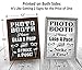 Bigtime Signs Photo Booth Props Sign, 2-Sided, Use for Any Wedding, Party or Event Chalkboard Style on 1 Side and a Rustic Vintage Look on the 2nd, 16