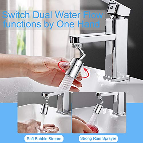 Faucet Aerator Solid Brass, 720degree Swivel Eye Wash Station Faucet