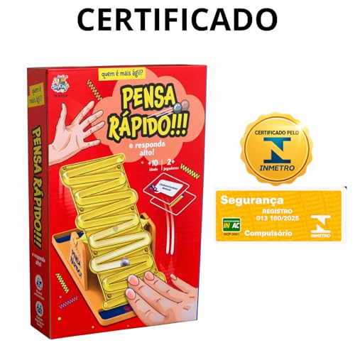 Jogo Gangorra de Palavras Original Grande – Diversão, agilidade mental e raciocínio rápido para crianças e adultos (Amarelo)