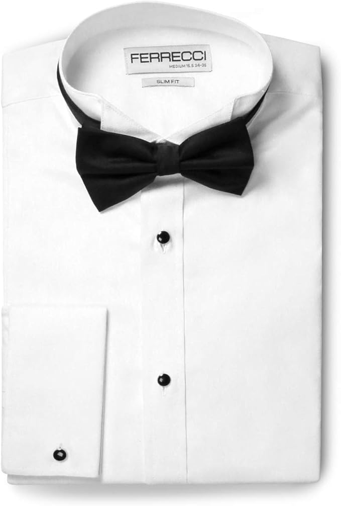 mens tuxedo shirt slim fit