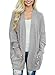 Dokotoo Womens Plus Size 2024 Oversized Ladies Loose Casual Winter Thick Open Front Long Cable Knit Cardigan Sweaters for Women Grey X-Large