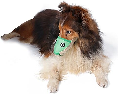Kalining Funny Dog Muzzle, Anti Biting and Bark Breathable,Anti Licking Quick Fit Long Snout Gentle Mesh Mask Mouth Cover Muzzle for Postoperative Recovery Surgery Operations