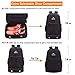 Venture Pal 35L Large Lightweight Packable Hiking Backpack with Wet Pocket & Shoes Compartment Travel Backpack & Day Backpack for Women Mens(Black)