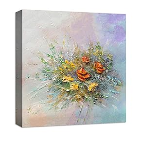 NWT Canvas Wall Art Abstract Oil Painting Features...