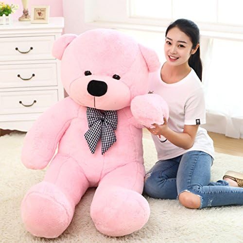 Lovely Child Toys Plush Teddy bears Toys Kids Dolls Teddies Bear Christmas Birthday Gifts (60cm, Pink)