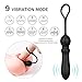 Vibrating Anal-Dildo-Vibrator-Butt-Plug with Penis Ring, 9 Speeds Silicone Rechargeable Waterproof Prostate Massager Bullet Sex Toy for Men, Women and Couples