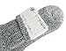 Buttons & Pleats Premium Merino Wool Hiking Socks Outdoor Trail Crew Socks 3 Pairs