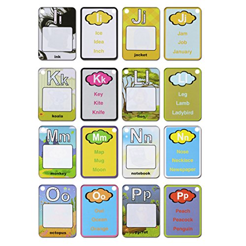 Coolplay Water Drawing Painting Writing Ring Card Board Magic Pen Doodle Toy Gift - Splash Cards -26 Alphabet