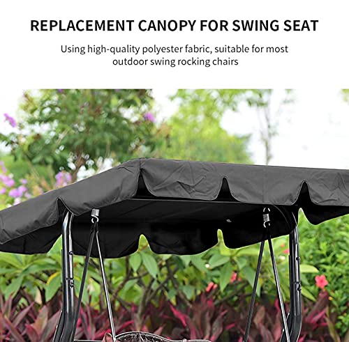 Tyfiner Gartenschaukel Bezug Ersatzdach für Hollywoodschaukel Gartenhof Wasserdicht und UV-Beständig Außenstaubabdeckung… – Bild 5