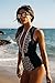 Women's One Piece Zipper Retro Print Bikini Push up Monokini Conjoined Bathing Retro Print,XL Suit UPS Post