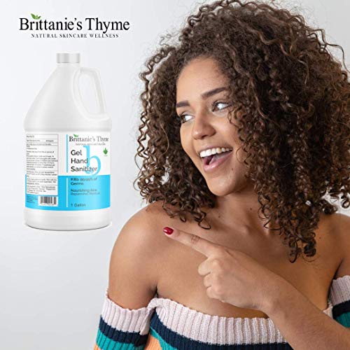 Brittanie's Thyme Hand Sanitizer Gel, 128 oz Nourishing Aloe