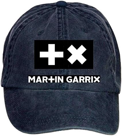 Martin Garrix Logo Adjustable Designed Unisex Baseball Caps by Fashio shir Navy One Size