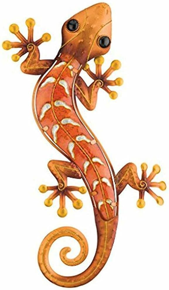 Plaques & Wall Art - Regal Art & Gift Gecko Wall Decor, 18-Inch, Copper