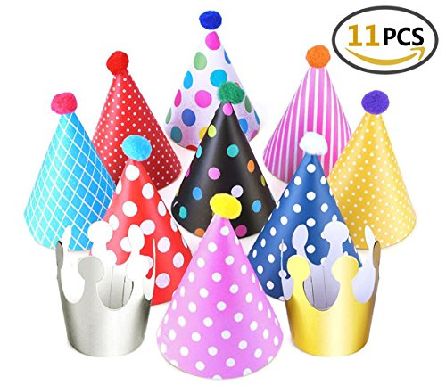 Fecedy kids cartoon birthday hat crown cap for party de…