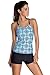 ZKESS Womens Tribal Printed Tankini Top With Boyshort Bikini Set Swimsuit S - XXL