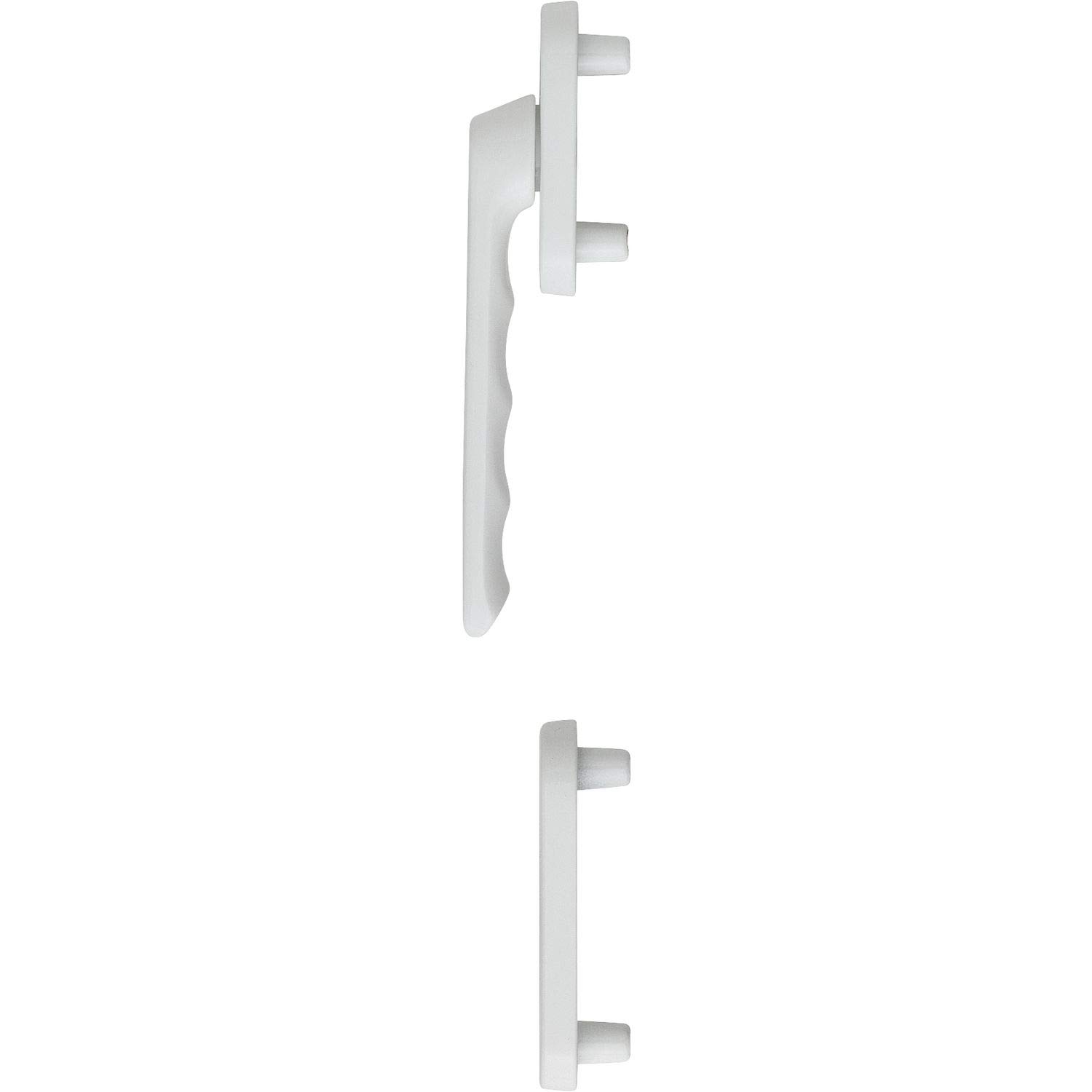HOPPE Luxembourg Balcony Door Handle Half Fitting Flat Exterior White