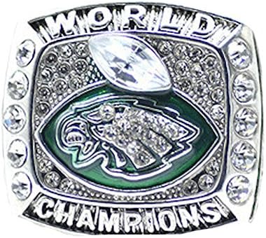 Fsmall Philadelphia Eagles Replica Ring NFL Super Bowl LII World Championship Foles and Wentz (Foles, 12)