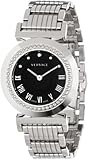 Versace Women's P5Q99D009 S099 Vanity Stainless Steel Black Sunray Dial Watch