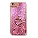 iPhone 7 8 Liquid Case with Stand - iPhone 6 6s 7 8Clear Case Ultra Thin Luxury Bling Glitter Sparkle Quicksand Cases Cover with Ring Stand Holder for iPhone 6/6s/7/8 (4.7 inch)