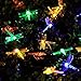 InnooLight Solar Dragonfly String Lights 21 Feet 30 LED Outdoor Christmas Trees Fairy Light, Decoration Lights for Garden, Patio, Proch, Deck, Wedding, Party and Holiday Decorations, Multi Color