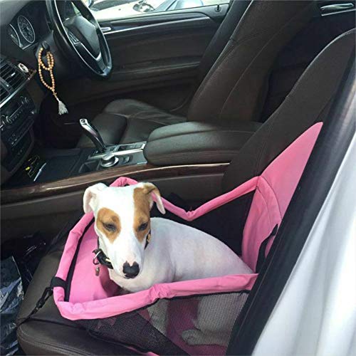 dezirZJjx Pet Car Seat Cover, Travel Waterproof Pet Dog Car Seat Cover Mat Basket Protector Puppy Carrier, Easy to Use Grey