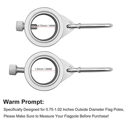 2 BonyTek+Aluminum+Rotating+Carabiner+0+75+1+02Inch