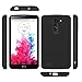 LG G Vista Case, LK [Shock Absorption] [Impact Resistant] Hybrid Dual Layer Armor Defender Protective Case Cover for LG G Vista (Black)