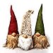 Handmade Swedish Gnome, Scandinavian Tomte, Yule Santa Nisse, Nordic Figurine, Plush Elf Toy, Winter Table Ornament, Christmas Home Decorations, Holiday Presents - 12 Inches, Cashmere Coffee