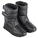 Collections Etc Women's Fleece-Lined Slip-Resistant Winter Boot Black 7