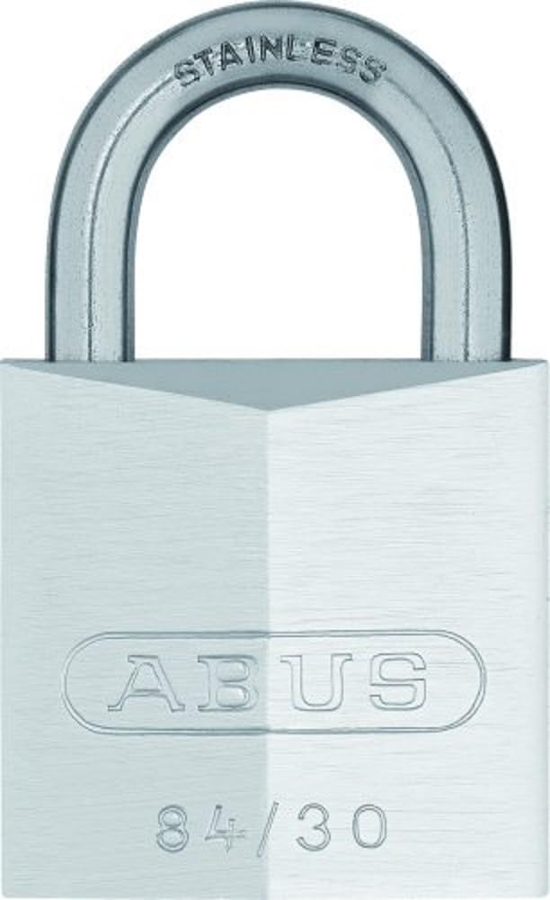 ABUS 20387 Stainless Steel Shackle Chrome Plated Brass Padlock