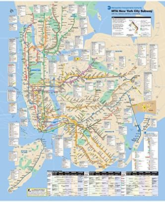 NYC Subway Map 2010; MTA Metropolitan Transit Authority New York City