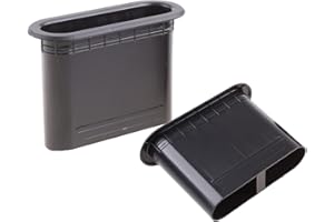 HEJHNCII Diarypiece 2Pcs Speaker Port Tube Bass Vent Ventilation Connector,Abs Speaker Oval Inverter Tube