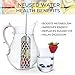Stainless Steel Water and Fruit Infuser - Flavor Infusion for Beverages, Pitchers, Sports Water Bottles - Removable, Portable Tea and Herb Infusers - Liven Drinks with Fresh Fruits (6.5in x 2.7in)
