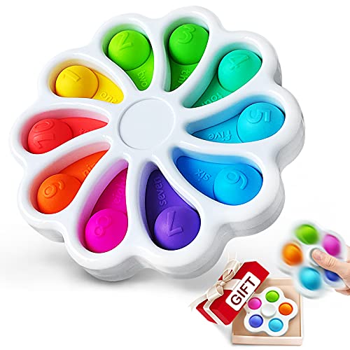 SUNALETTA Flower Simple Dimple Fidget Toy, Dimple Digits Fidget Popper
