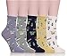 Mengmeng New Plant Cactus Flower Pot Pattern Women/Girl Socks Comfortable Lovely Cute Socks Cotton Casual Socks, Multicolor5, One Size