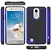 LG Aristo Case, LG Phoenix 3 Case, LG K8 2017 Case, LG Fortune Case, LG Risio 2 Case, LG Rebel 2 LTE Case, LK [Shock Absorption] Drop Protection Hybrid Armor Defender Protective Case Cover (Blue)