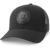 HUK Mens Trucker Hat, Anti-Glare Snapback Fishing Hat for Men