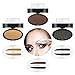 Eyebrow Powder Stamp, LuckyFine - Seal Eyebrow Waterproof for Eyebrows Beginners Busy People Eyebrows Brow Stamp Makeup Fashion Unique Brow Powder Gray Brown Coffee Brown