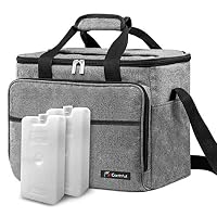 Conthfut Soft Cooler Bag, 40-Can Large and 2 Ice Packs Insulated Leakproof Collapsible Soft Sided Coolers Cooler Bags Travel Bag for Outdoor Travelling Long Shifts Work Hiking Beach Picnic Camping