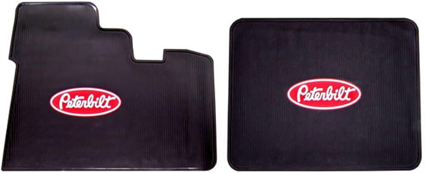 Peterbilt Motors Logo Rubber Semi Truck Front Set Floor Mats 2004 Older