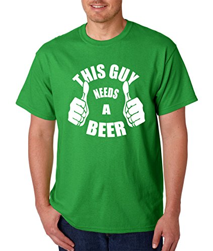 Raw garments the guy needs a beer drinking funny t-shir…