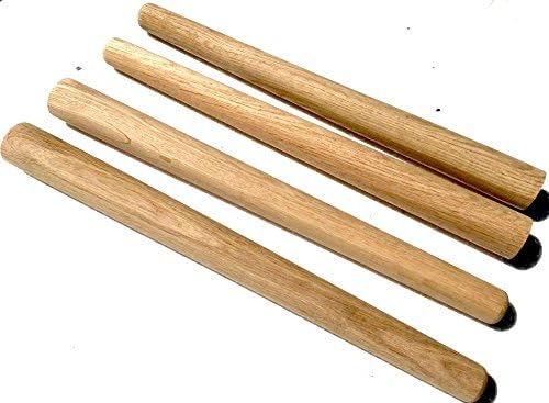 Set of 4 x Turned Furniture Legs – Spindle – Solid Oak Hardwood – Kiln Dried Timber for DIY Furniture: Armchairs, Beds, Cabinets, Chairs, Chest, Computer Desk, Couches, Dresser, Footstools, Sideboards, Sofas, TV Stand, Tables
