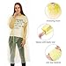 Rain Poncho for Men Women, (6 Pack) Emergency Disposable Rain Coat in Bulk with Drawstring Hood- Super Lightweight Rain Gear for Adults & Kids Family Pack Outdoor Activities, No Chemical Smell (C-1)