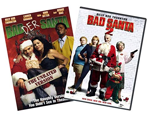 Amazon Com Bad Santa 2 Pack Double Feature Dvd Collection Bad Santa Badder Santa Unrated Version Bad Santa 2 Billy Bob Thornton Kathy Bates Mark Waters Movies Tv