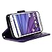 Motorola Moto G (3rd Gen) Case, Moto G3 Case, Style4U Premium PU Leather Stand Wallet Case with ID Credit Card/Cash Slots for Motorola Moto G (3rd Generation) / Moto G3 + 1 Stylus [Purple]