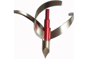 QIANJIEER Turkey Hunting Broadhead, 125 Grain 3 Pack Archery Arrow Broadhead Archery Arrow Tips for Crossbow, Recurve, Compound Bow.