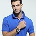 Wooden Watches, Ebony Wood Watch Mens Analog Quartz Lightweight Wooden Wrist Watch with Luminous Pointers