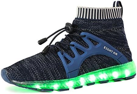 EIGHT KM EKM003 Women & Men LEDShoes Rechargeable Light up Shoes for Big Girls & Big Boys Blue-40